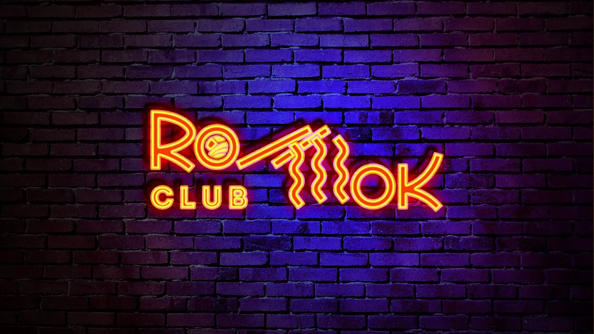 Разработка интерьерной вывески суши-бара «Roll Wok Club» в Абакане
